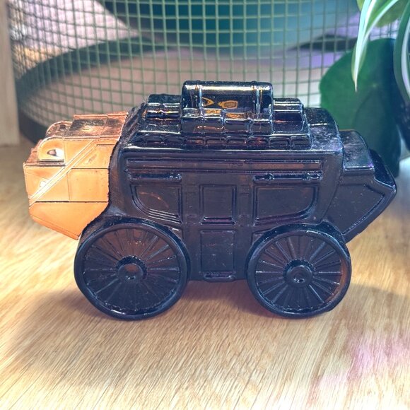 Avon Stagecoach Glass Bottle Decanter, Vintage Circa 1970s - Picture 3 of 15